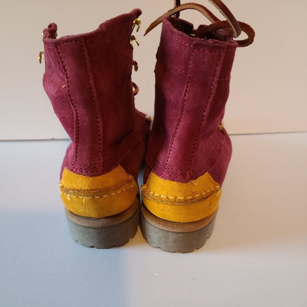 AUTHENTIC SEBAGO SIX DEGREES SUEDE (NUBUCK) CHUNKY ANKLE BOOTS SIZE 7.5 MEDIUM - Picture 8 of 11